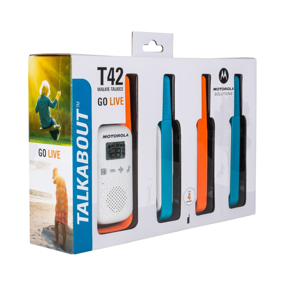 Motorola Walkie-Talkie TalkAbout T42, Quad, 16 Channels, 4km [3]