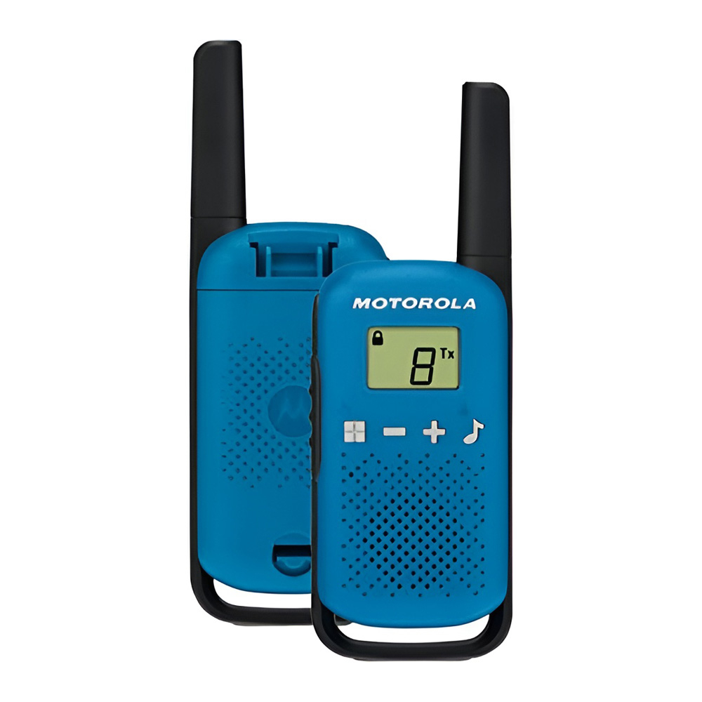 Motorola Walkie-Talkie TalkAbout T42, Twin, 16 Channels, 4km, Blue [1]