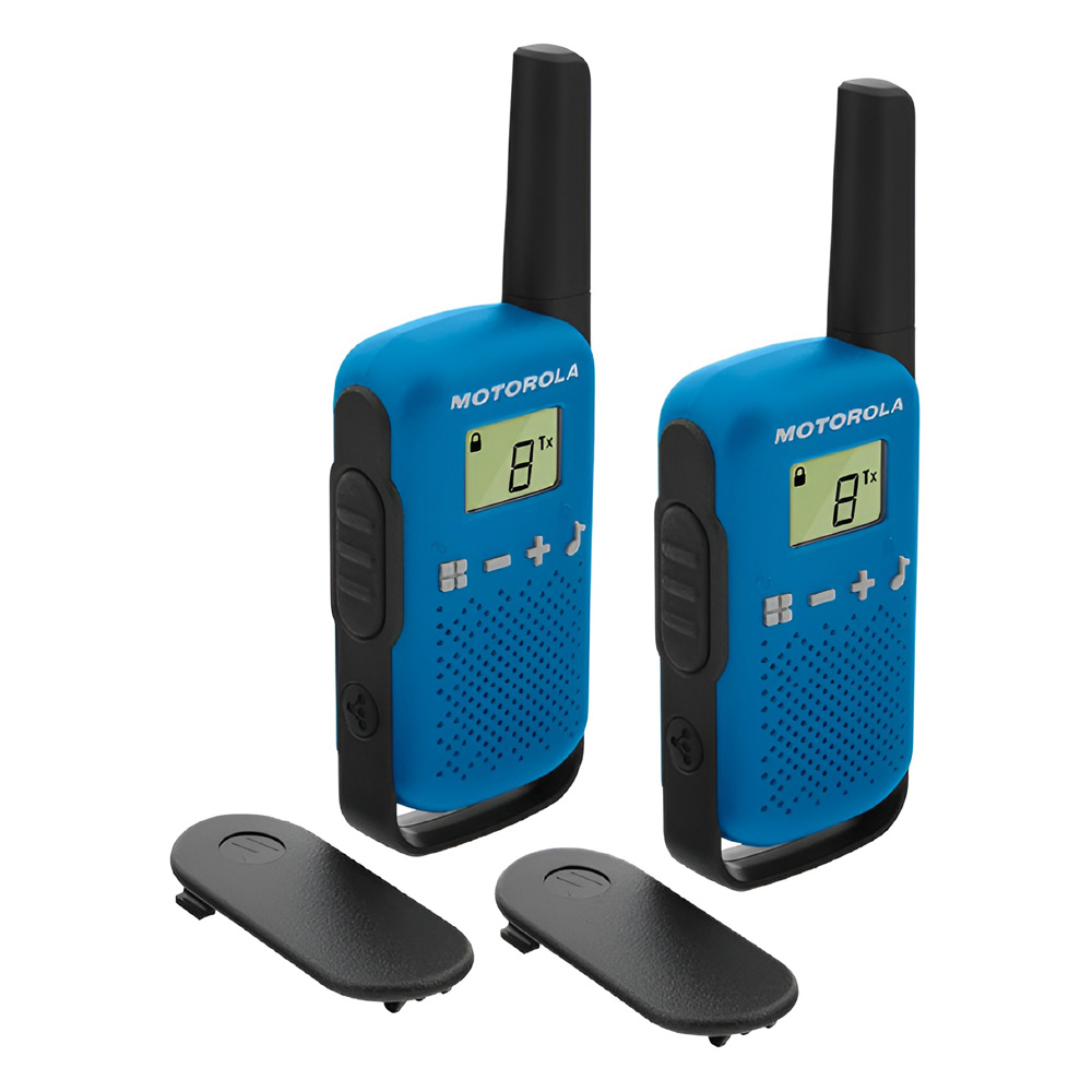 Motorola Walkie-Talkie TalkAbout T42, Twin, 16 Channels, 4km, Blue [3]