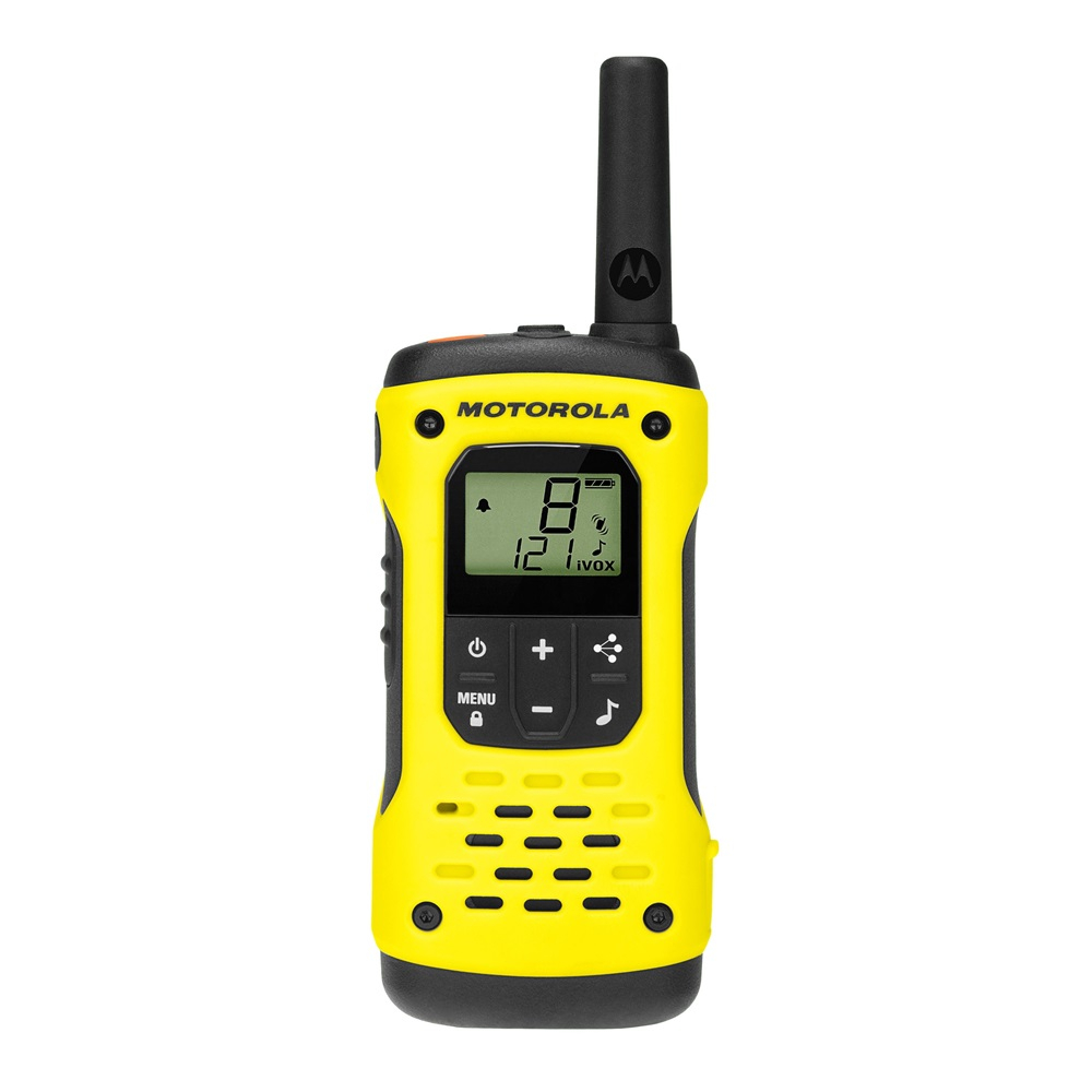 Motorola Walkie-Talkie TalkAbout T92 H2O, Twin, IP67, 16 Channels, 10km, Yellow/Black (2023 edition) [2]