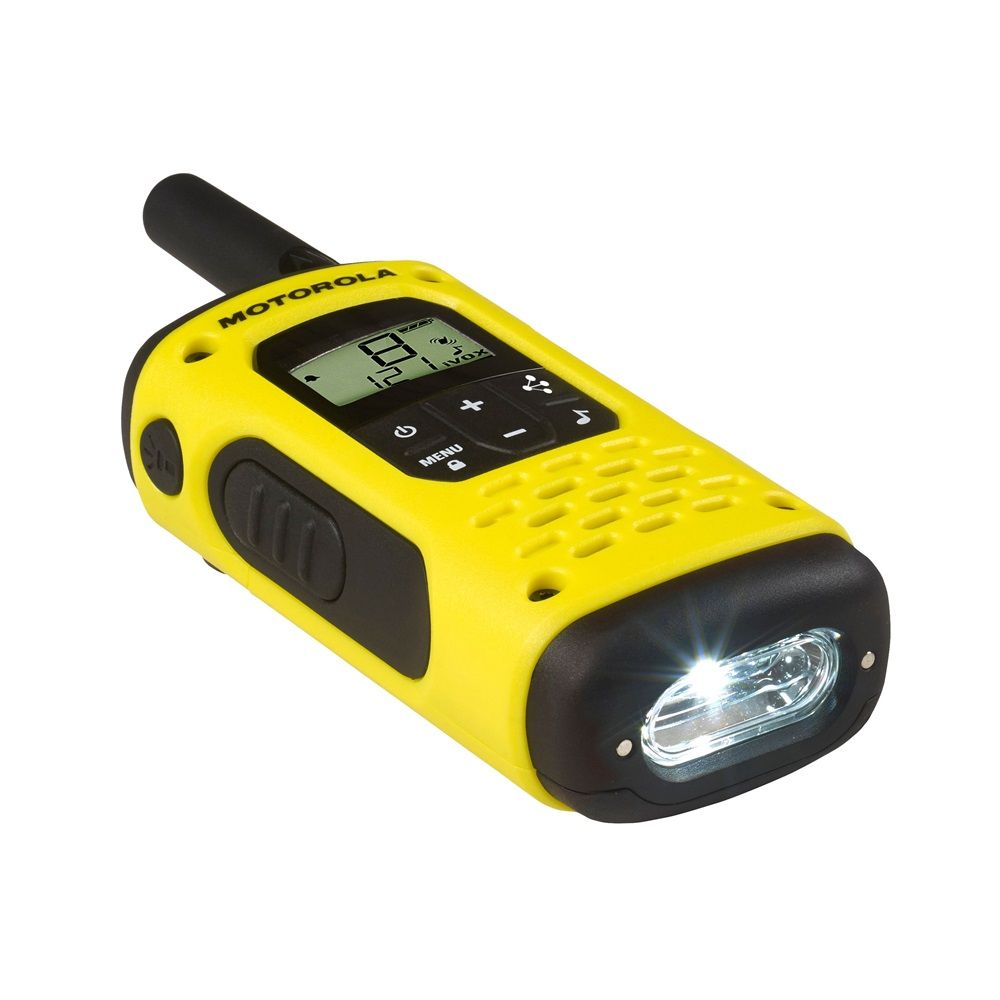 Motorola Walkie-Talkie TalkAbout T92 H2O, Twin, IP67, 16 Channels, 10km, Yellow/Black (2023 edition) [3]
