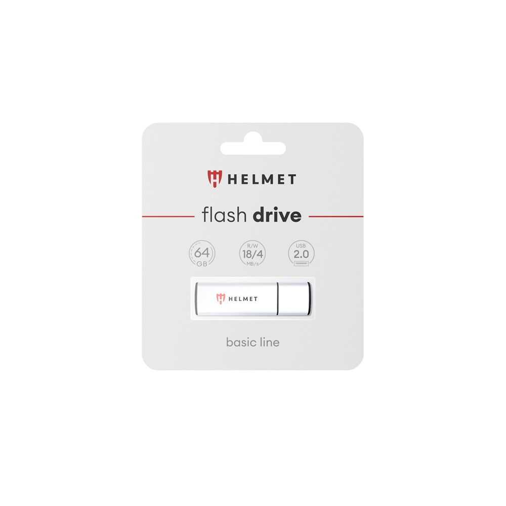 Helmet USB-накопитель 2.0 базовой линии 64 ГБ, Серебристый [2]