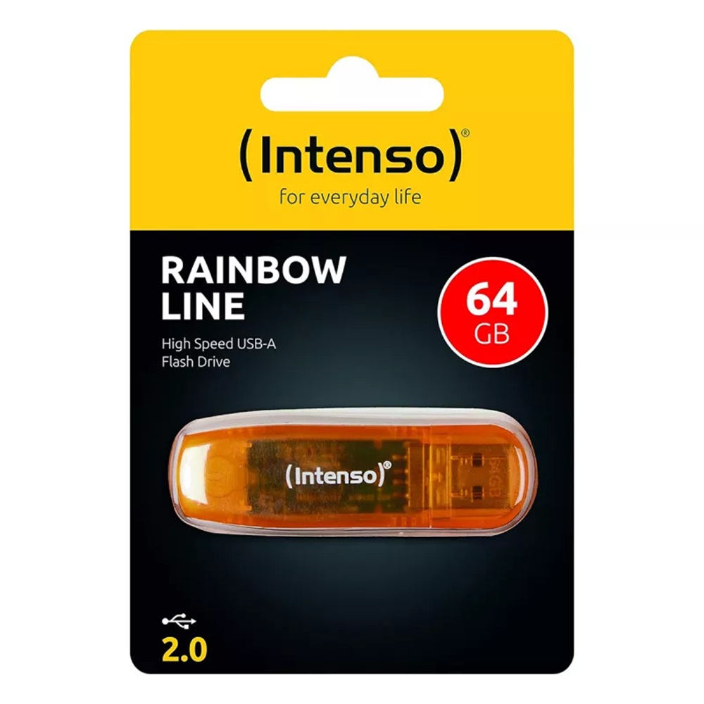 Intenso® USB Drive 2.0 Rainbow Line 64 GB, Orange [2]
