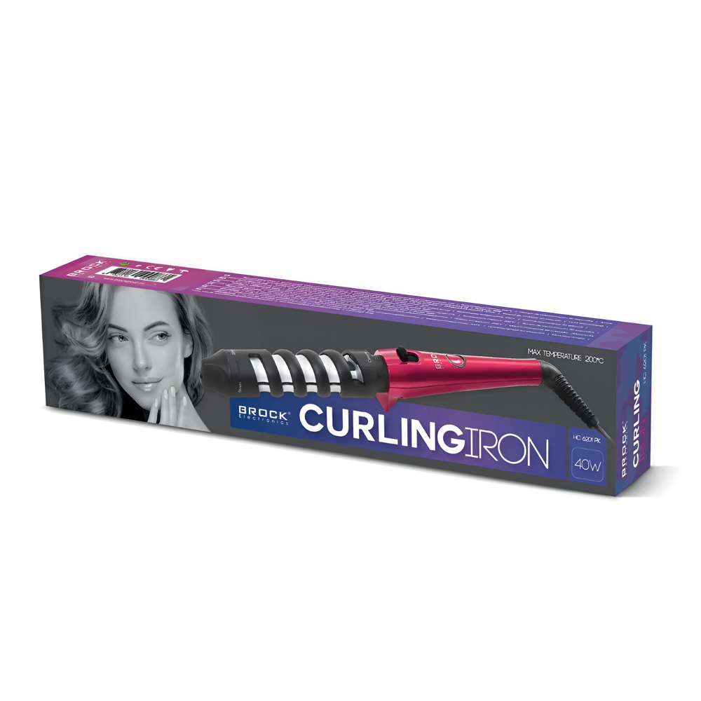 BROCK Hair Styler HC 6201 PK, 40W, Pink [2]