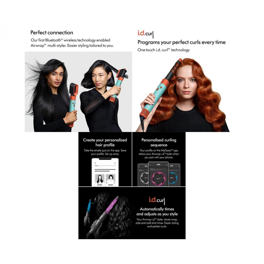 Styler Dyson Airwrap, Straight + Wavy, i.d. HS08, 1300W, Ceramic Patina/Topaz [7]