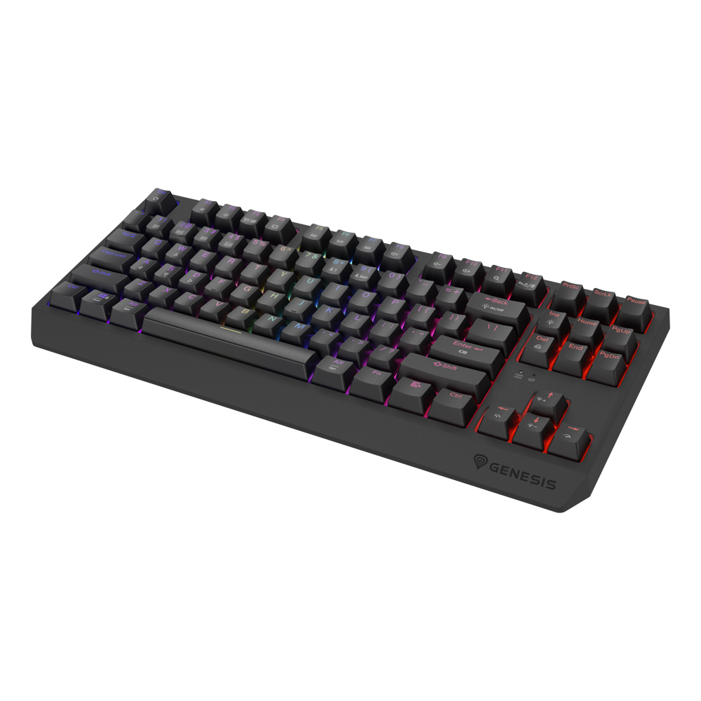 Genesis Gaming Keyboard Thor 230 TKL Wireless US Black RGB Mechanical Outemu Panda [2]