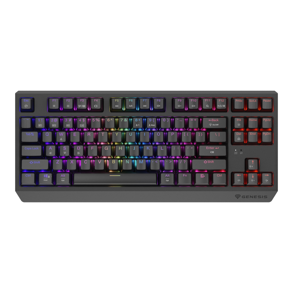 Genesis Gaming Keyboard Thor 230 TKL Wireless US Black RGB Mechanical Outemu Panda [1]
