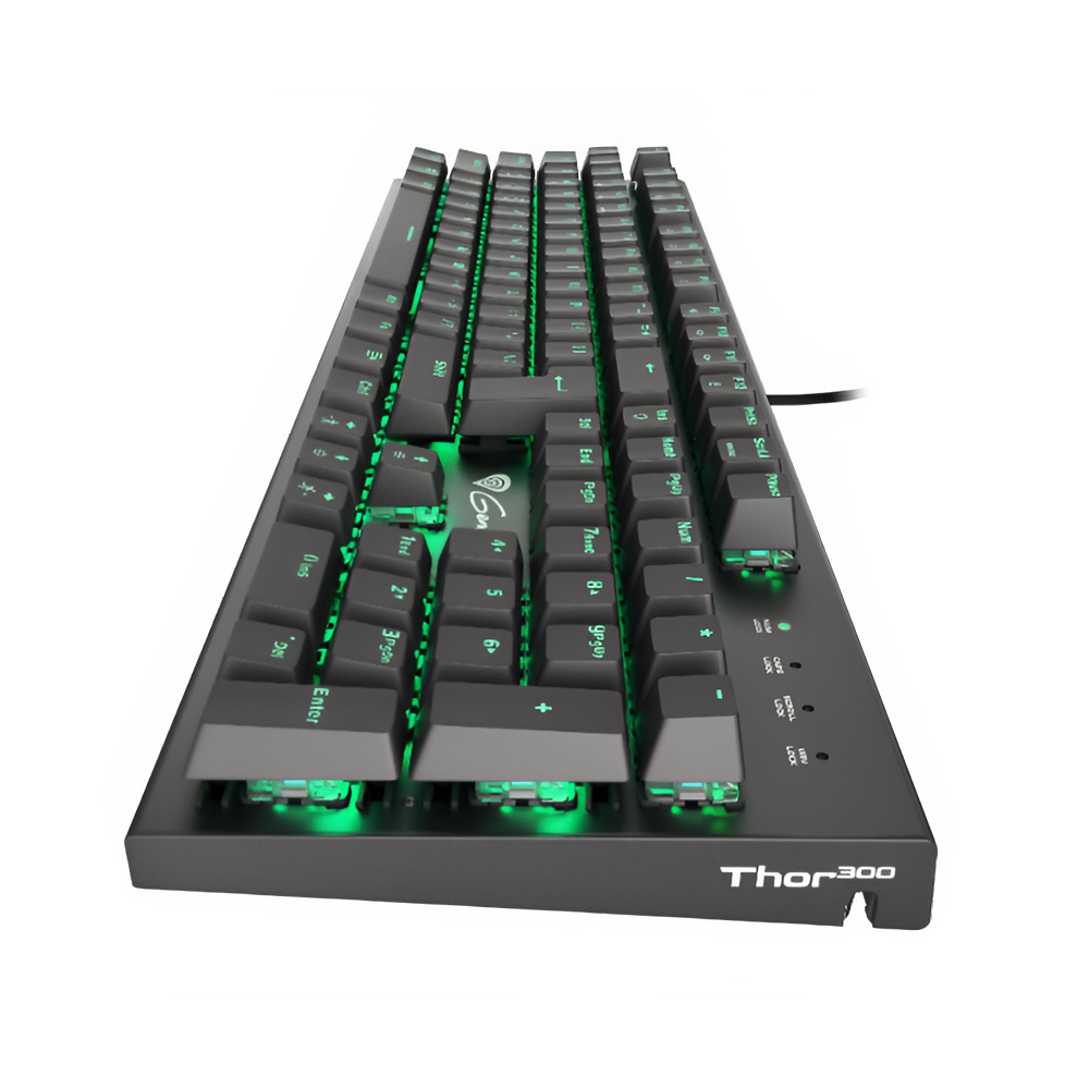 Genesis Mechanical Keyboard Thor 300, US Layout, Green Backlight, Blue Outemu Switch [3]