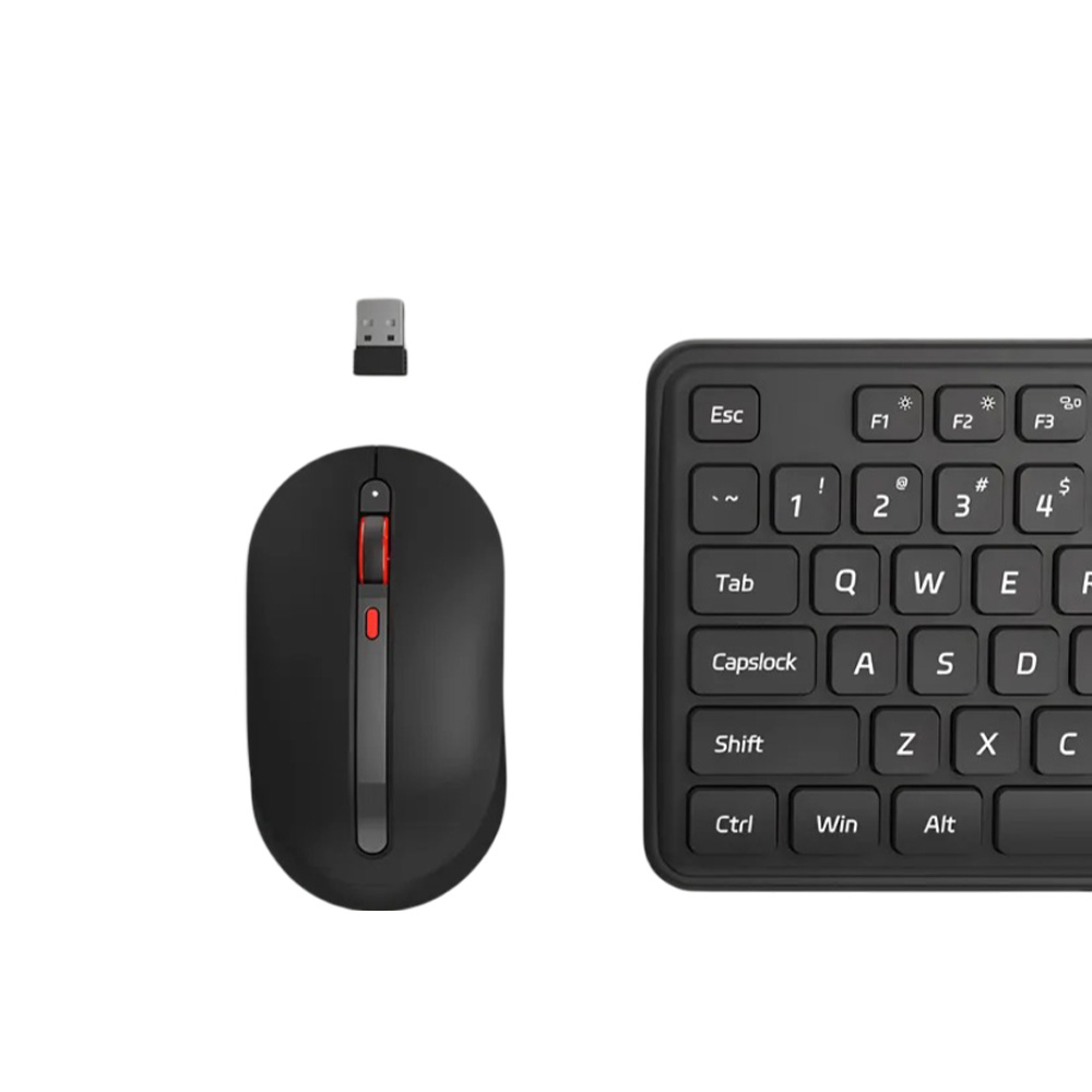 MIIIW Wireless Silent Combo Keyboard and Mouse Gen3, ENG Layout, Black [3]