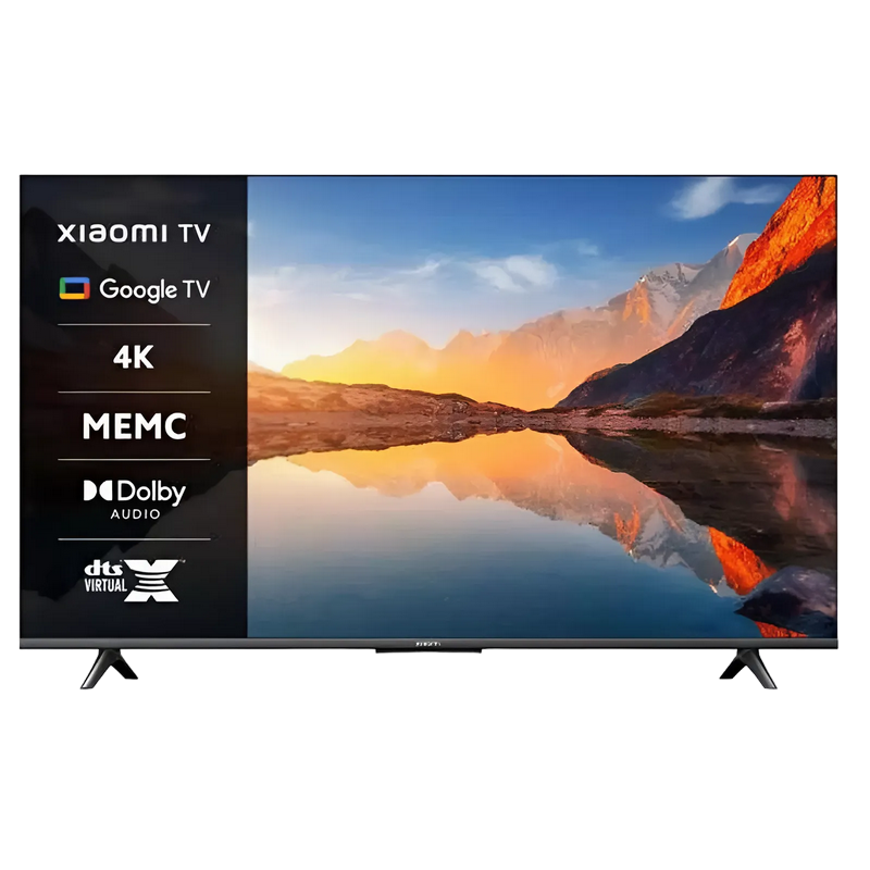 Televizor Xiaomi 50" LED SMART TV A 2025 4K HDR 3840x2160 Android TV Negru Diagonala ecranului: 50 ", Rezoluția Display-ului: 3840x2160 4K UHD, Iluminarea de fundal: LED, Telecomandă: Da, Platformă software: Google TV, Wi-Fi: Wi-Fi 802.11 a/b/g/n/ac, Boxe încorporate: 2x 10 W, USB Type-A: 2x USB 2.0, [1]