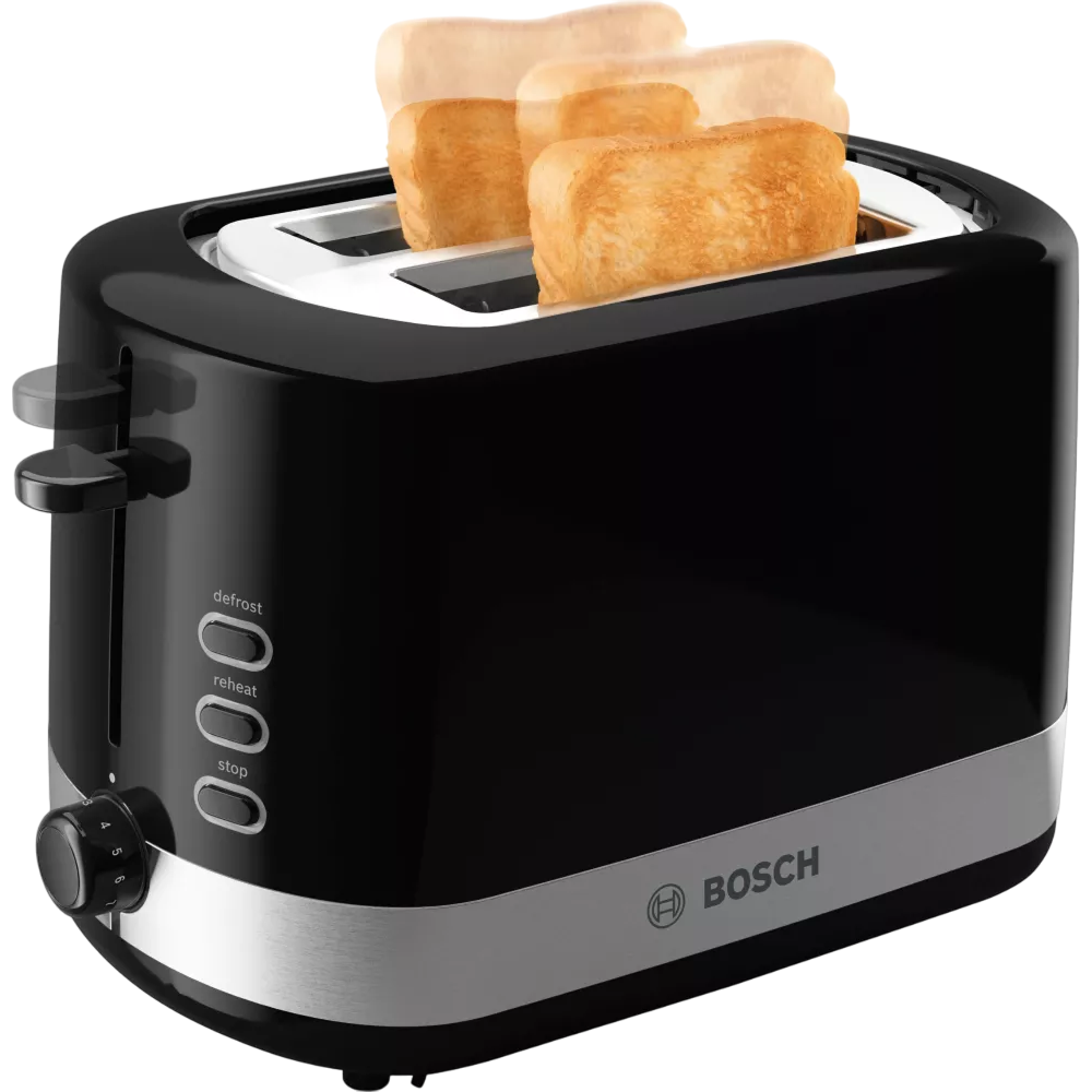 Toster Bosch TAT6A513, 1090W, Inox/Negru [3]
