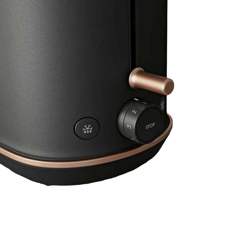 Тостер Electrolux E7T1-6BP, 900Вт, Черный/Металл, Expressionist Design [3]