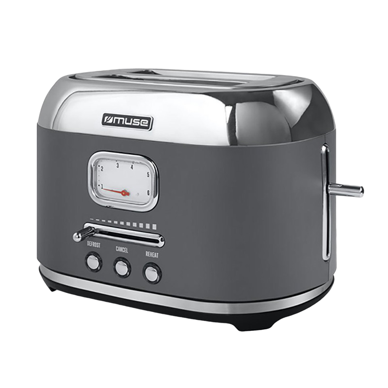 Toster Muse MS-120DG, Negru/Inox, Control electronic [4]
