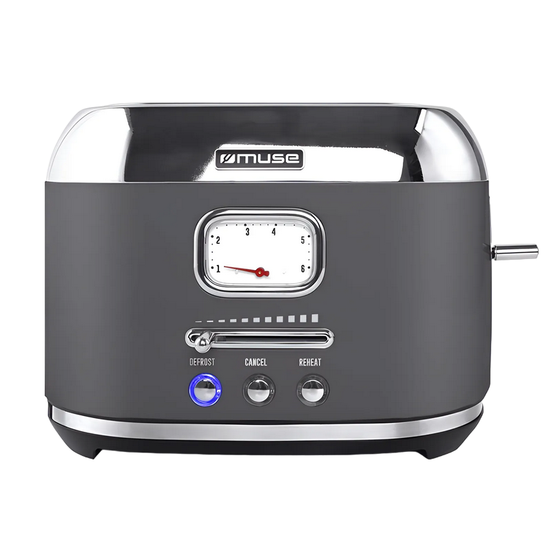 Toster Muse MS-120DG, Negru/Inox, Control electronic [2]