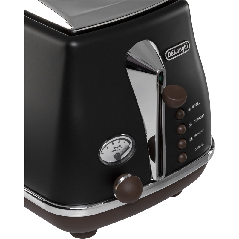 Toster Retro DeLonghi CTOV 2103 BK, 900W, Negru [5]
