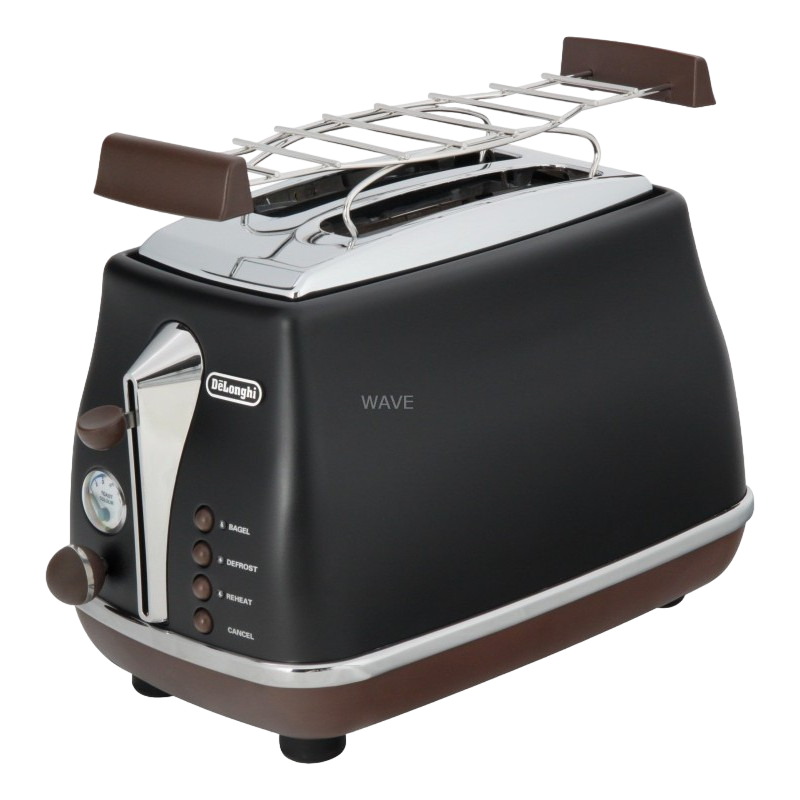 Toster Retro DeLonghi CTOV 2103 BK, 900W, Negru [10]