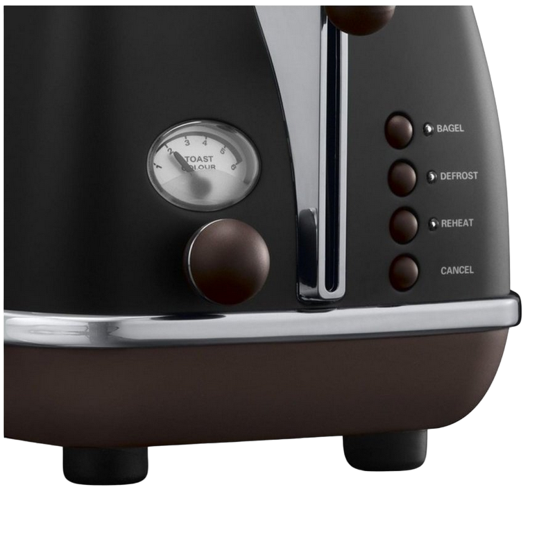 Toster Retro DeLonghi CTOV 2103 BK, 900W, Negru [2]