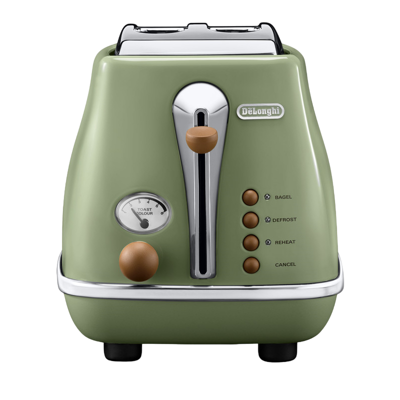 Ретро тостер DeLonghi CTOV 2103 GR, 900Вт, Зеленый [5]