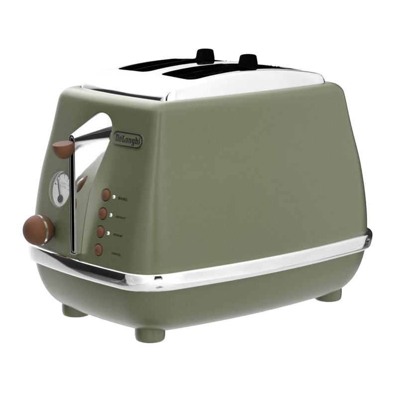 Ретро тостер DeLonghi CTOV 2103 GR, 900Вт, Зеленый [3]