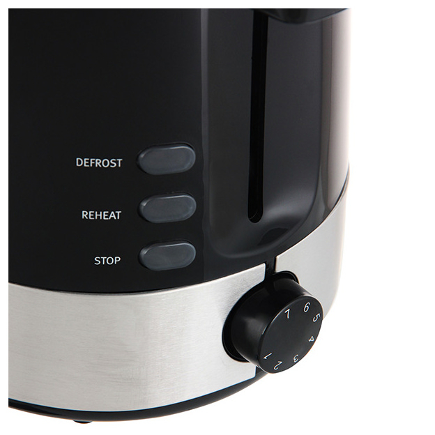 Тостер VITEK VT-1584, 850Вт, Черный/Металл [6]