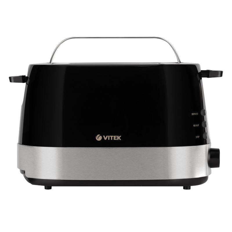 Тостер VITEK VT-1584, 850Вт, Черный/Металл [4]