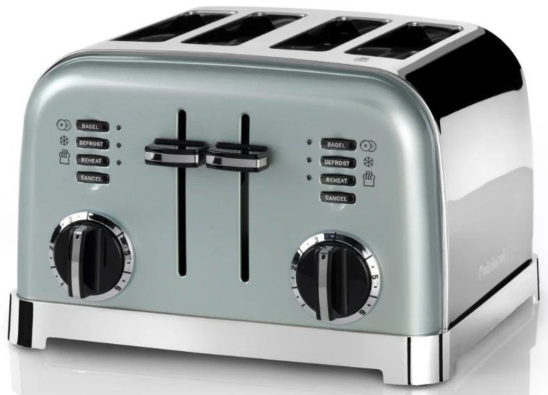 Toster Cuisinart CPT180GE, 1800W, Inox/Negru, 4 sloturi, Control dual [2]