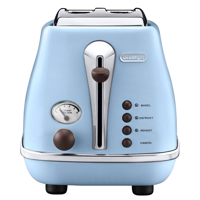 Ретро тостер DeLonghi CTOV 2103 AZ, 900Вт, Голубой [5]