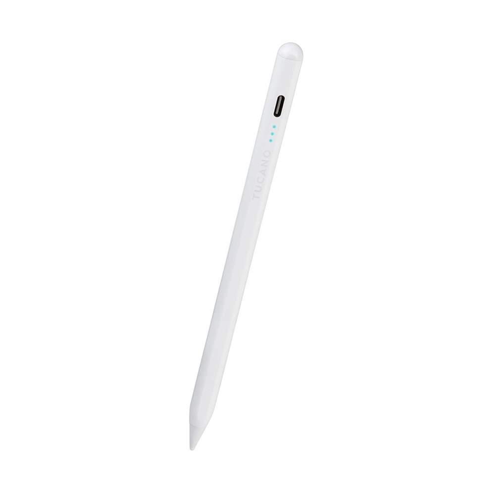 Tucano Stylus Pen Active Magnetic for iPad 7/8/9/10th gen | Air 10.9 4/5th gen | Pro 11 3/4th gen | Pro 12.9 5/6th gen | iPad Mini, White [3]