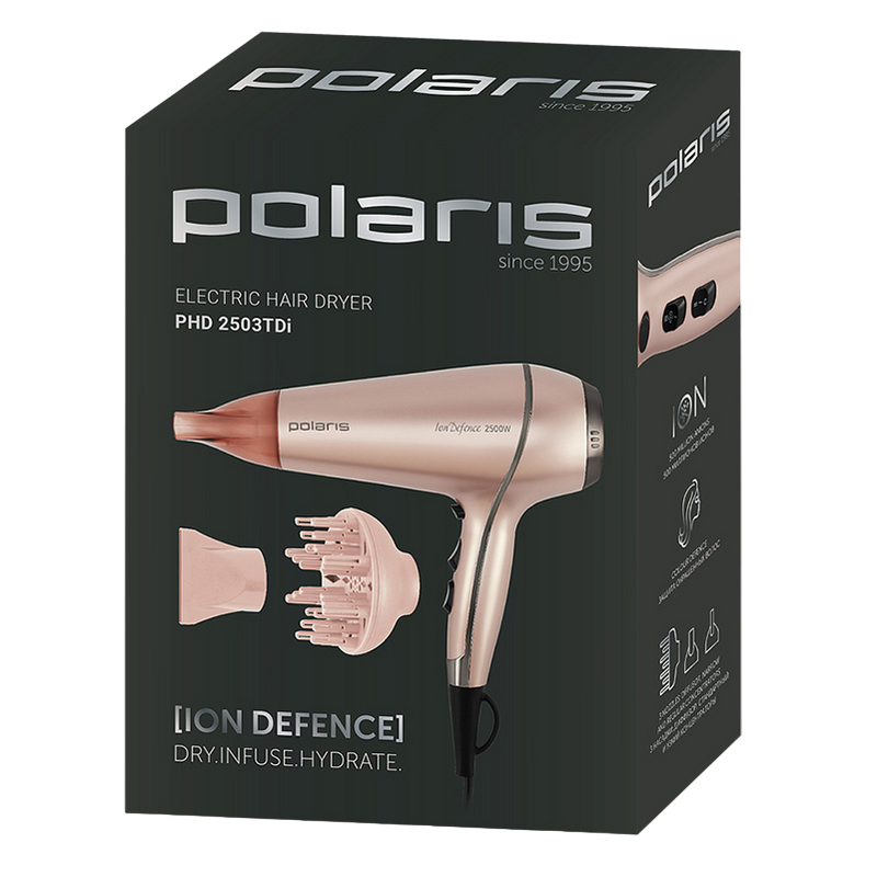 Uscător de păr Polaris PHD 2503TDi Roz [14]