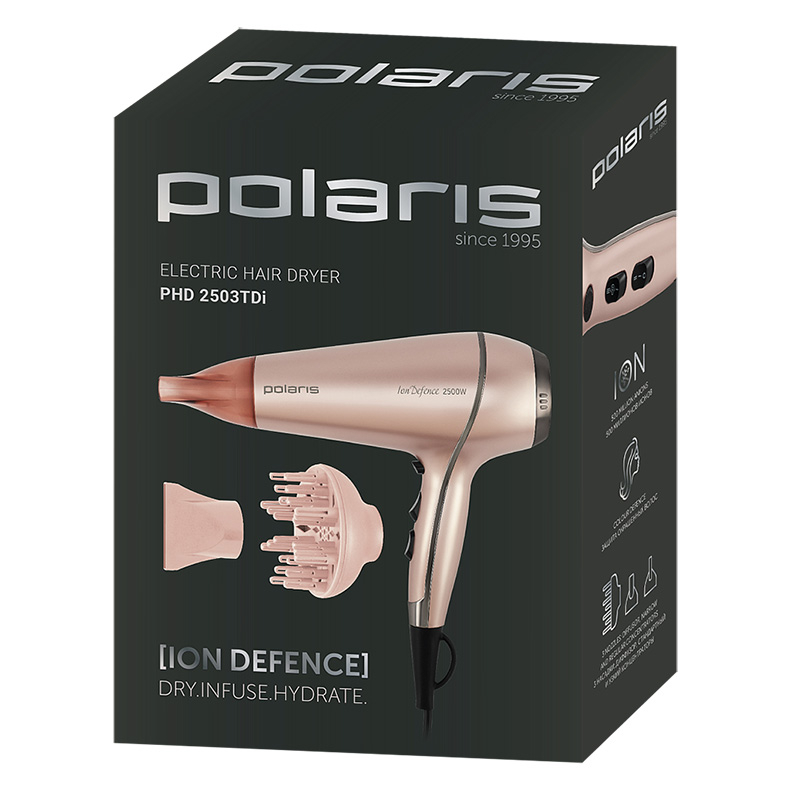 Uscător de păr Polaris PHD 2503TDi Roz [16]