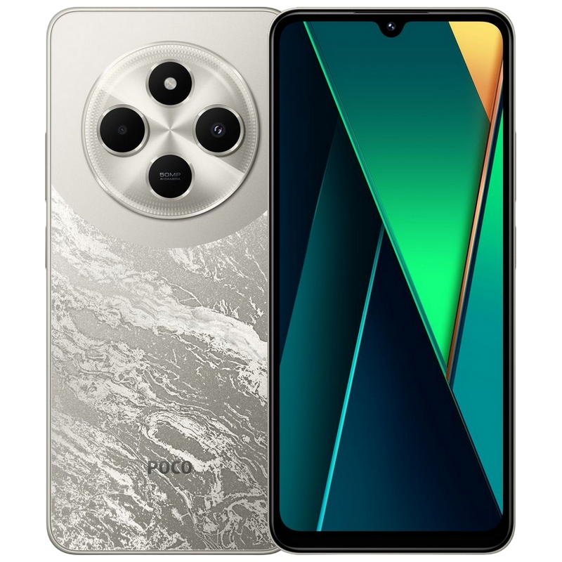 Xiaomi Poco C75 8/256ГБ EU Gold Diagonala ecranului: 6,88 ", Rezolutia ecranului: 720 x 1640, Max. Rezoluția camerei: 50 MP, Cameră frontală: 13 MP, Capacitate acumulator: 5160 mAh, Chipset: Mediatek Helio G81 Ultra, Platformă software: Android, HyperOS, [1]