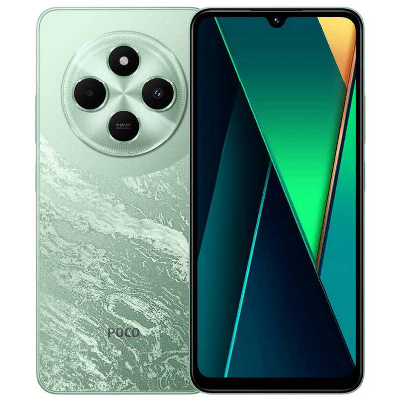 Telefon Xiaomi Poco C75 8/256GB EU Green Diagonala ecranului: 6,88 ", Rezolutia ecranului: 720 x 1640, Max. Rezoluția camerei: 50 MP, Cameră frontală: 13 MP, Capacitate acumulator: 5160 mAh, Chipset: Mediatek Helio G81 Ultra, Platformă software: Android, HyperOS, [1]