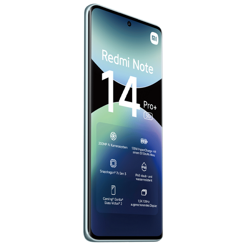 Телефон Xiaomi Redmi Note 14 Pro Plus 5G 12/512ГБ EU Frost Blue Диагональ экрана: 6,67 ", Разрешение экрана: 2712x1220, Макс. разрешение камеры: 200 MP, Фронтальная камера: 20 MP, Ёмкость аккумулятора: 5110 mAh, Чипсет: Qualcomm SM7635 Snapdragon 7s Gen 3, Программная платформа: Android, HyperOS, Степень защиты: IP68 пыле/водостойкий, [3]