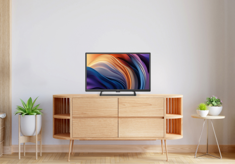 Televizor KIVI 24" LED SMART TV 24H710QB 1366x768 HD Google TV Negru (24'' MVA, DLED 1368x768 HD Ready, SMART TV (Google TV), Google Chromecast, Google Home, Game Mode, 3x HDMI, 2x USB, Headphone jack 3.5 mm, WiFi, Bluetooth 5.0, DVB-T/T2/C, OSD Language: ENG, RU, RO, Sound by JVC, Speakers 2x5W Dolby Audio, VESA 100x100, 2.7 Kg) [2]