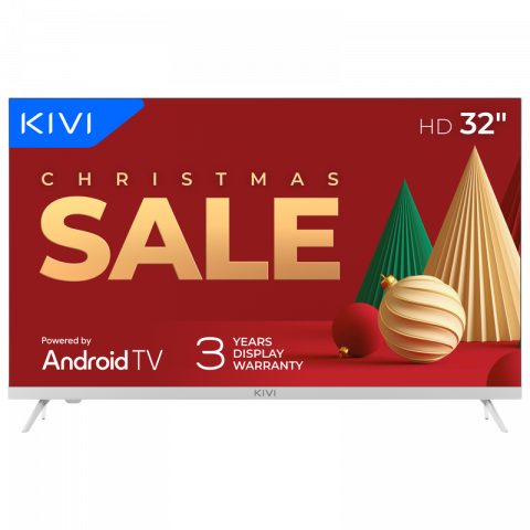Televizor KIVI 32" LED SMART TV 32H760QW 1366x768 HD Android TV Alb (32'' MVA, DLED 1368x768 HD Ready, SMART TV (Google Android TV), MEMC, 3x HDMI, 2x USB, Headphone jack 3.5 mm, WiFi, DVB-T/T2/C, OSD Language: ENG, RU, RO, Sound by JVC, Speakers 2x8W Dolby Audio, Bluetooth Smart remote control, VESA 200x100, 4.3 Kg) [10]