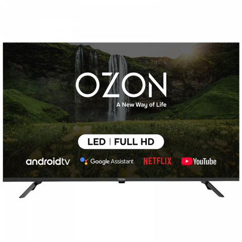 Televizor OZON 40" LED SMART TV H40S7000R 1920x1080 FHD Android TV Negru (40' MVA, 1920x1080 FHD, SMART TV (Google Android TV), Google Assistant, Google Chromecast, WiFi, 3x HDMI, 2x USB, Bluetooth, DVB-T/T2/C, Sound by JVC, Speakers 2x8W Dolby Audio, OSD Language: ENG, RU, RO, VESA 200x200, 6.2 Kg) [1]