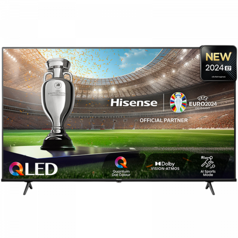 Televizor Hisense 43" LED SMART TV 43E7NQ QLED 4K 3840x2160 VIDAA OS Negru (43'' VA, DLED, 3840x2160 UHD Quantum Dot Display, 120 Hz, SMART TV (VIDAA U OS), 4 HDMI 2.0, 2 USB, Dolby Vision, HDR10+, HLG, Wi-Fi (802.11ac, dual-band (2.4G and 5G), DVB-T/T2/C/S2, OSD Language: ENG, RU, RO, Speakers 2x8W Dolby Audio, VESA 200x300, 7,6 Kg) [7]