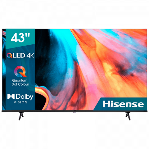 Televizoare si Proiectoare - Televizor Hisense 43" LED SMART TV 43E7NQ QLED 4K 3840x2160 VIDAA OS Negru (43'' VA, DLED, 3840x2160 UHD Quantum Dot Display, 120 Hz, SMART TV (VIDAA U OS), 4 HDMI 2.0, 2 USB, Dolby Vision, HDR10+, HLG, Wi-Fi (802.11ac, dual-band (2.4G and 5G), DVB-T/T2/C/S2, OSD Language: ENG, RU, RO, Speakers 2x8W Dolby Audio, VESA 200x300, 7,6 Kg)
