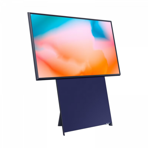 Tелевизор Samsung 43" LED SMART TV QE43LS05BAUXUA The Sero QLED 4K 3840x2160 Tizen OS Чёрный (43" Black, QLED Flat 3840x2160 4K UHD, SMART TV (Tizen 7.0 OS), 4 HDMI, 2 USB, DVB-T/T2/C/S2, OSD Language: ENG, RO, RU Speakers 20W (10 W x 2), QLED Smart remote control, VESA 200x200,8.9Kg) [2]