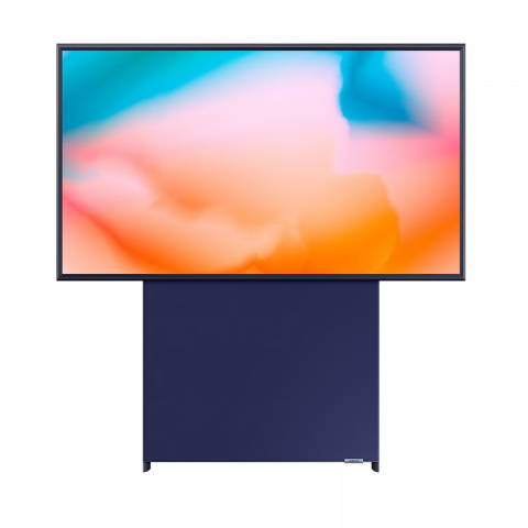 Samsung - Televizor Samsung 43" LED SMART TV QE43LS05BAUXUA The Sero QLED 4K 3840x2160 Tizen OS Negru (43" Black, QLED Flat 3840x2160 4K UHD, SMART TV (Tizen 7.0 OS), 4 HDMI, 2 USB, DVB-T/T2/C/S2, OSD Language: ENG, RO, RU Speakers 20W (10 W x 2), QLED Smart remote control, VESA 200x200,8.9Kg)
