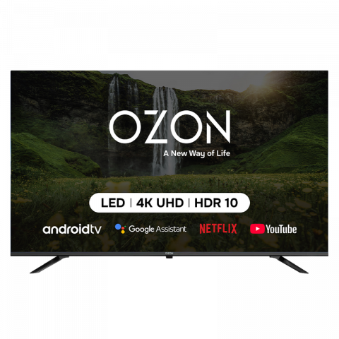 Televizor OZON 55" LED SMART TV U55Z8000R HDR 4K 3840x2160 Android TV Negru Diagonala ecranului: 55 ", Rezoluția Display-ului: 3840x2160 4K UHD, Telecomandă: Da, Platformă software: Android TV, Boxe încorporate: 2x 10 W, USB Type-A: 2x, [3]