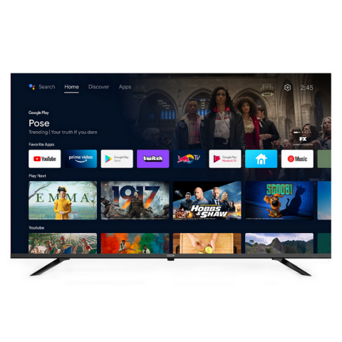 Televizor OZON 55" LED SMART TV U55Z8000R HDR 4K 3840x2160 Android TV Negru Diagonala ecranului: 55 ", Rezoluția Display-ului: 3840x2160 4K UHD, Telecomandă: Da, Platformă software: Android TV, Boxe încorporate: 2x 10 W, USB Type-A: 2x, [4]