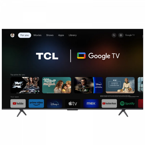 Televizoare si Proiectoare - Televizor TCL 55" LED SMART TV 55C655 QLED 4K 3840x2160 Google TV Negru 55'' QLED, 3840x2160 UHD, PPI 3200, SMART TV (Google TV), 3x HDMI 2.1, 2 USB, Display color depth 8bit+FRC, Dolby Vision, HDR10, HLG, DVB-T/T2/C/S2, OSD Language: ENG, RU, RO, Speakers 2x10W Dolby Atmos, Voice remote control RC833, VESA 300x300, 12.9 Kg)