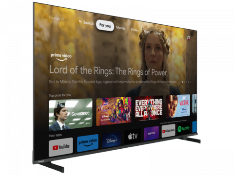 Televizoare - Televizor TOSHIBA 55" LED SMART TV 55QG5E63DG QLED 4K 3840x2160 Google TV Negru (55" QLED Display, Black, 3840x2160 UHD, SMART TV (GoogleTV), 3 HDMI, 2 USB, Tru Resolution, Tru Microdimming, MEMC, Dolby Vision, DVB-T/T2/C/S2, Optical input, Headphone jack 3.5 mm, OSD Language: ENG, RO, RU, Dolby Atmos, Sound by Onkyo, Speakers 2x12W+Subwoofer, VESA 300x200, 18.6 Kg)