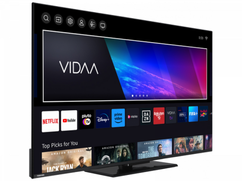 Televizor TOSHIBA 55" LED SMART TV 55QV3463DG QLED 4K 3840x2160 VIDAA OS Negru (55" QLED Display, Black, 3840x2160 UHD, SMART TV (VIDAA OS), 3 HDMI, 2 USB, Tru Resolution, Tru Microdimming, DVB-T/T2/C/S2, OSD Language: ENG, RO, RU, Dolby Audio, Speakers 2x10W, VESA 200x200, 12.4 Kg) [3]