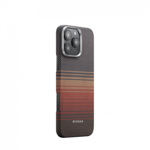 iPhone 16 Pro - Чехол Pitaka Tactile Woven для iPhone 16 Pro Sunset