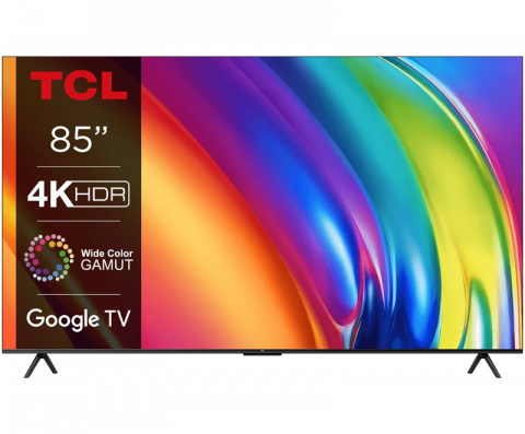 Televizoare si Proiectoare - Televizor TCL 85" LED SMART TV 85P745 Real 4K 3840x2160 Google TV Negru 85'' VA, DLED, 3840x2160 UHD, 100 CMR, SMART TV (Google TV), 3x HDMI, 1 USB, Display color depth 10 bit, Dolby Vision, HDR10, DVB-T/T2/C/S2, Bluetooth 5.0, 3.5 mm audio out, OSD Language: ENG, RU, RO, Speakers 2x15W Dolby Atmos, Voice remote control, VESA 600x300, 29 Kg)