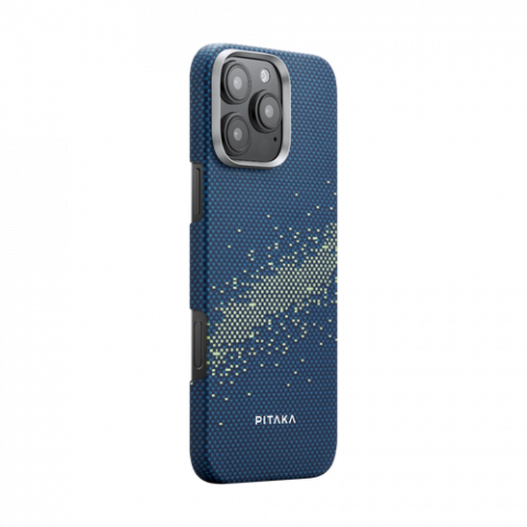 iPhone 16 Pro Max - Чехол Pitaka StarPeak Tactile Woven для iPhone 16 Pro max Milky way galaxy