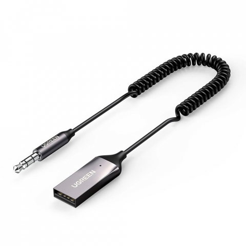 Audio - UGREEN Adapter Audio Receiver Car&Home Bluetooth V5.0, Battery 180mAh, up to 9hours CM276, Black
