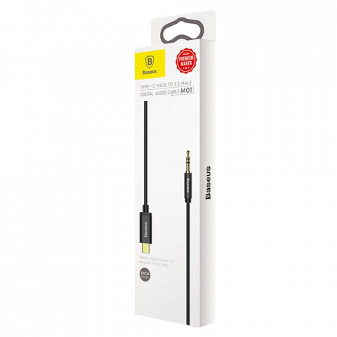 Baseus Cable Audio Type-C to 3.5 M01, Black [2]